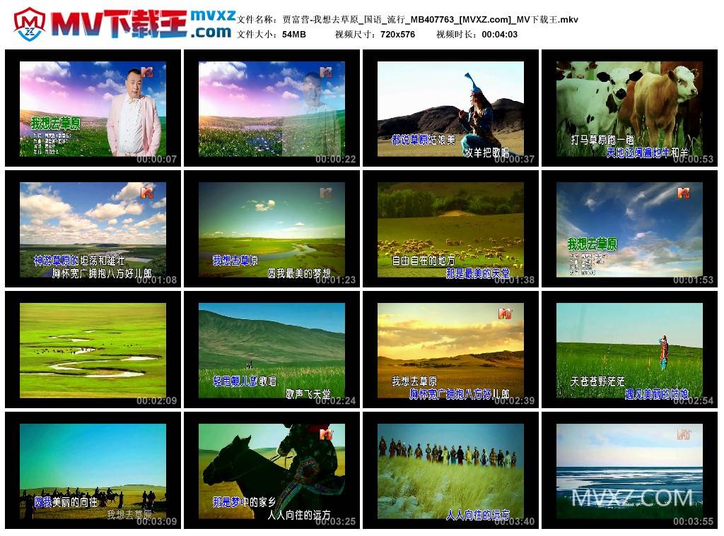贾富营-我想去草原_国语_流行_MB407763